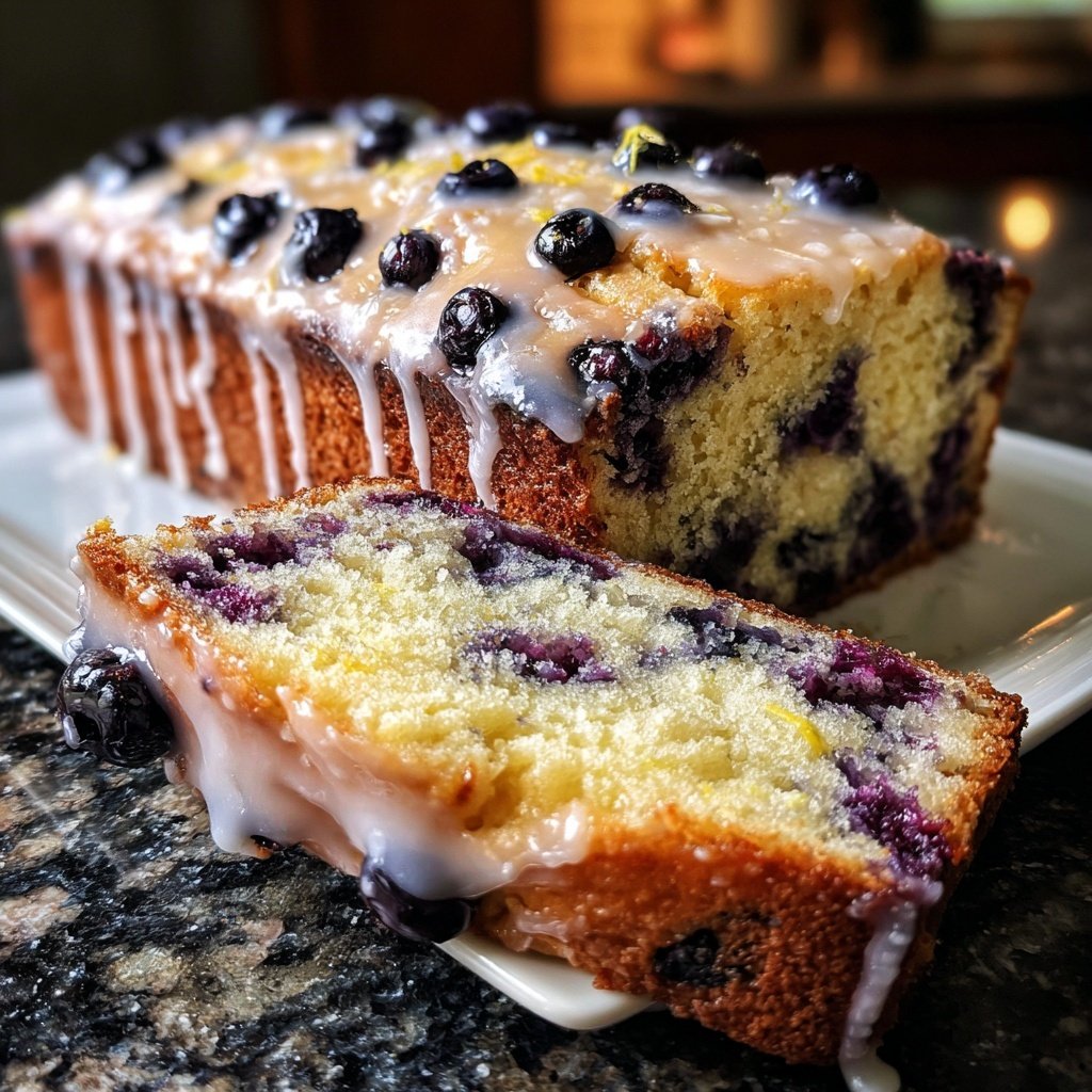 Baking & Desserts Lemon Blueberry Loaf Cake