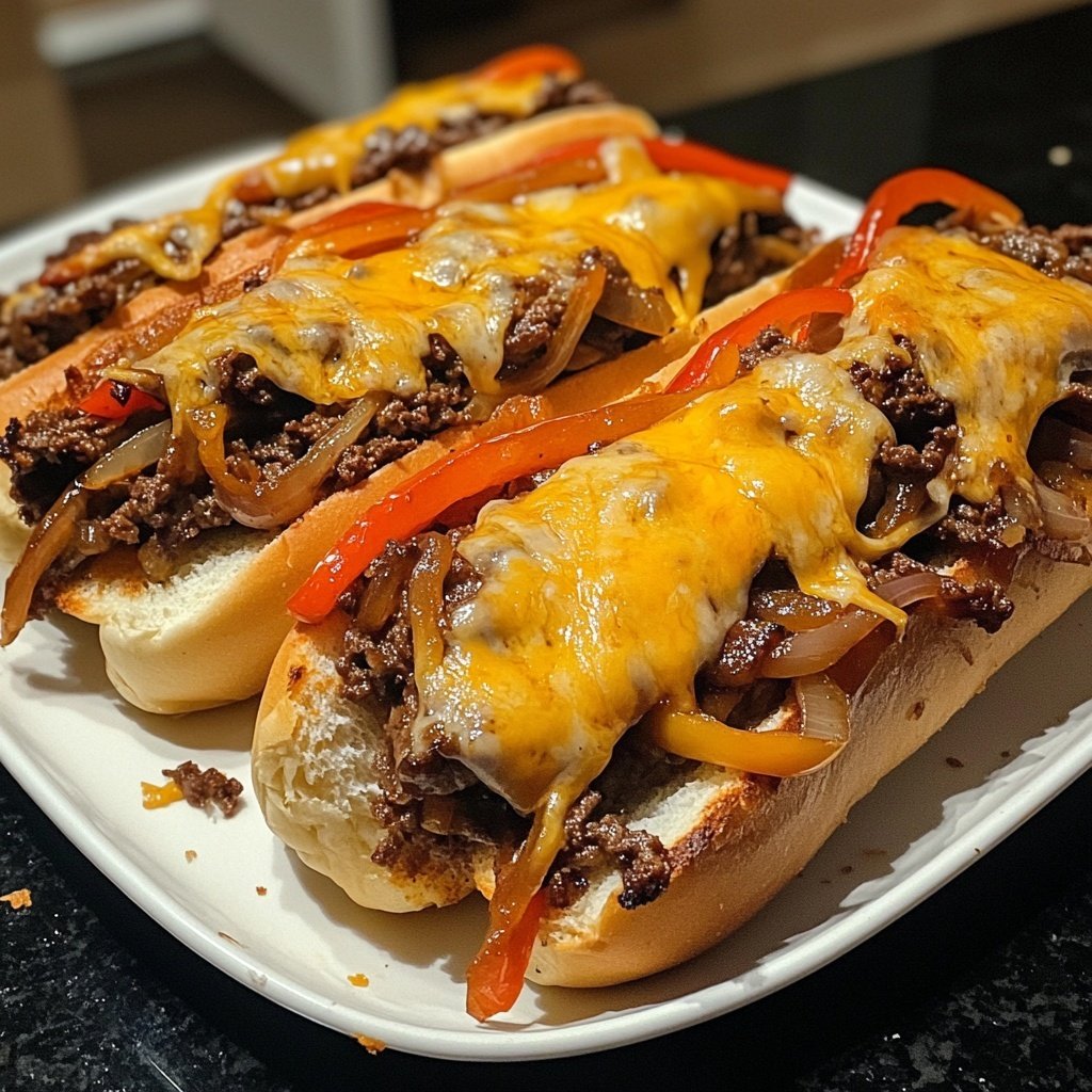 Philly Cheesesteak Sloppy Joes