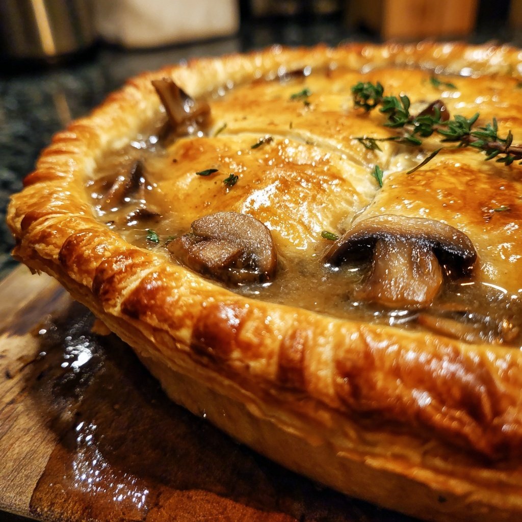 Comfort Food Beef and Mushroom Pot Pie
