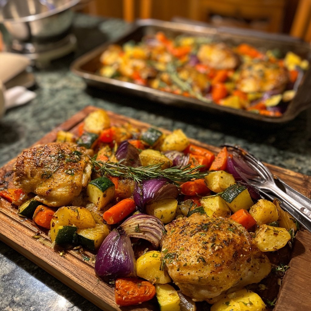 One Pan Easy Healthy Dinner Chicken