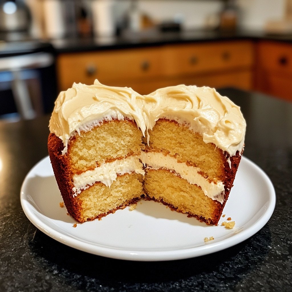Mini Heart Cake with Vanilla Sponge
