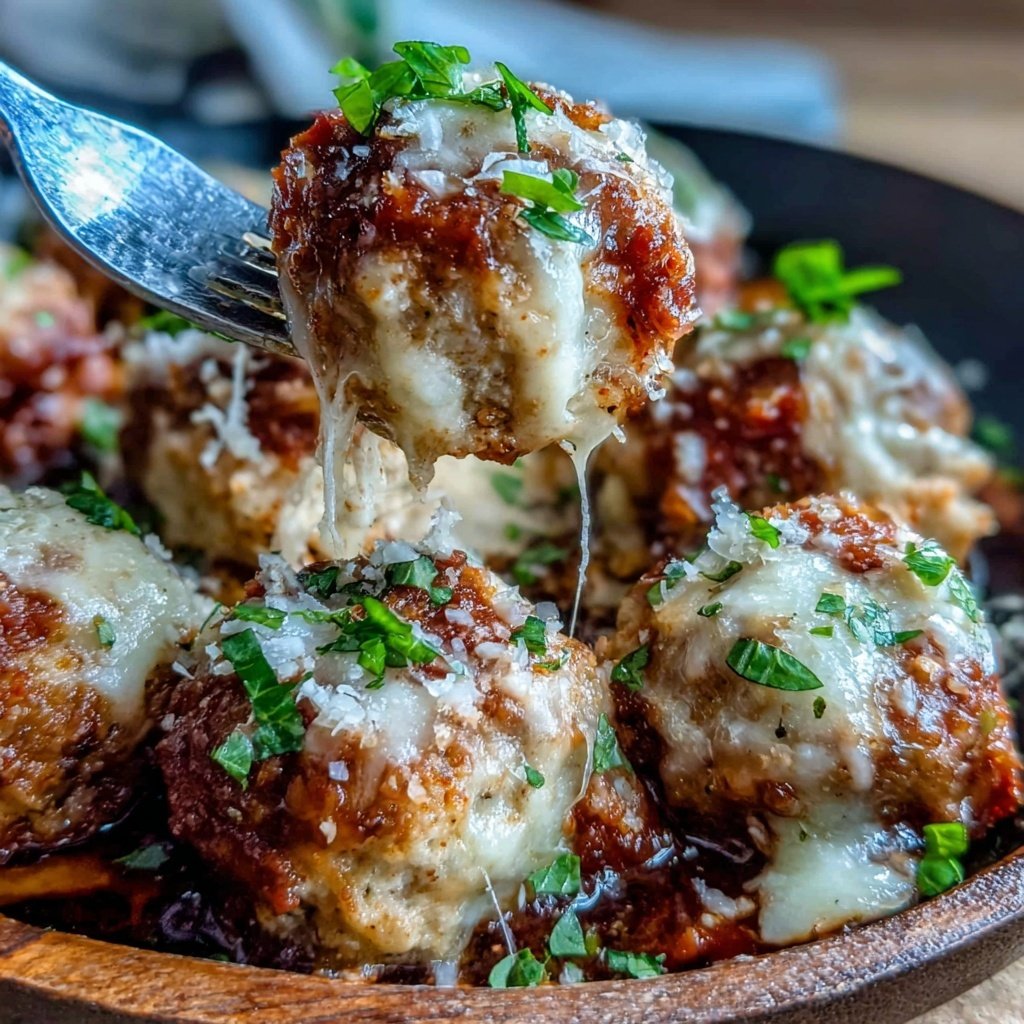 Ground Chicken Parmesan Meatballs