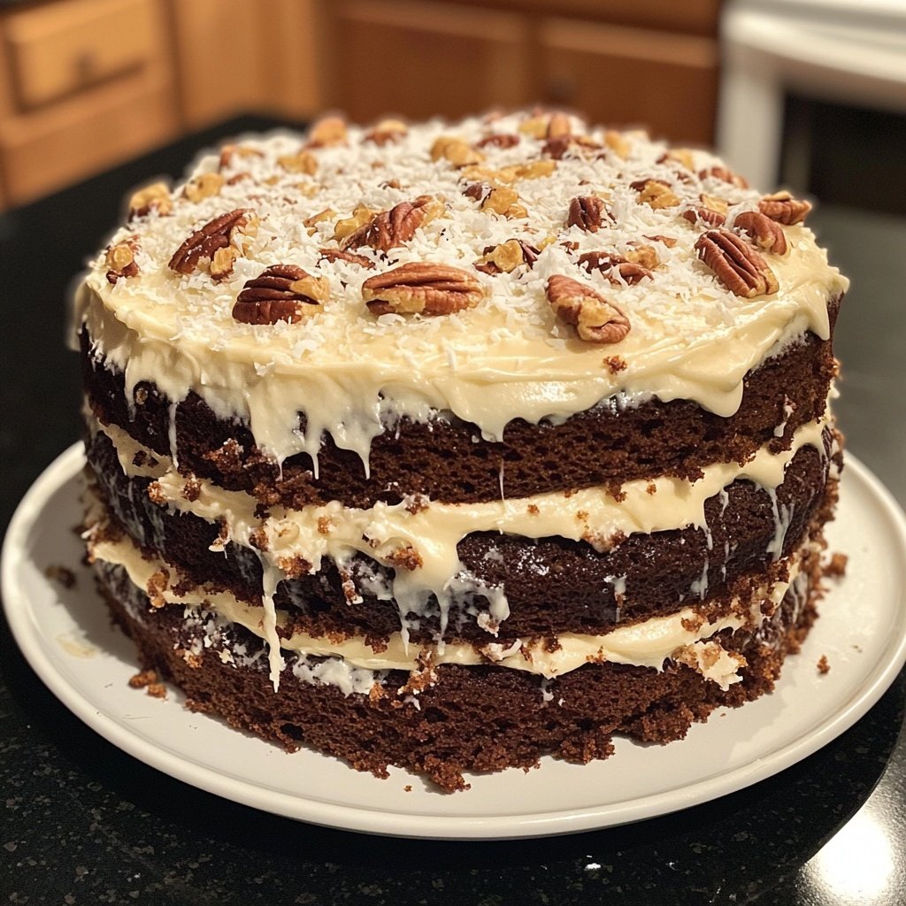 White German Chocolate Cake