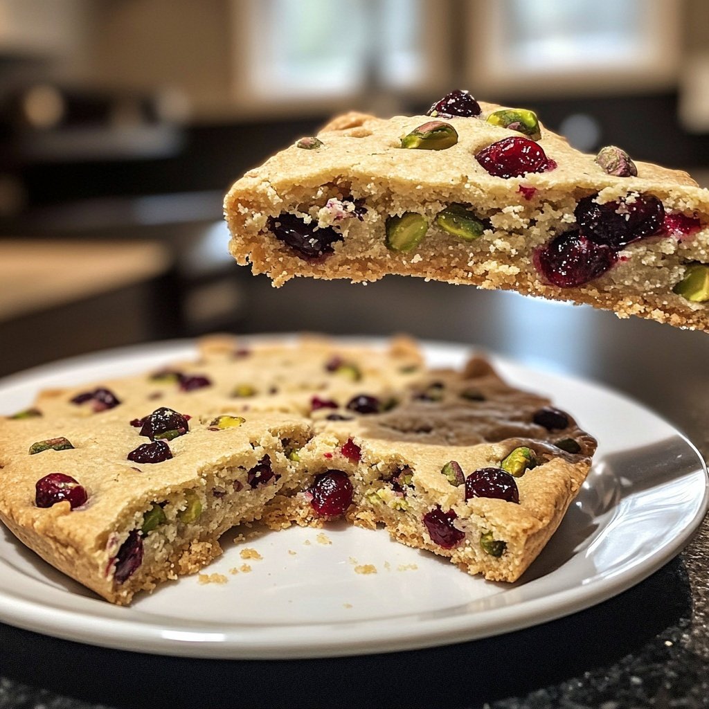Cranberry Pistachio Shortbread - An Organized Chaos