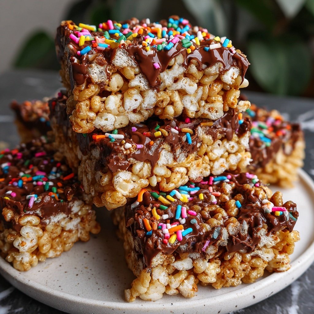 Super Bowl Desserts Chocolate Rice Crispy Treats