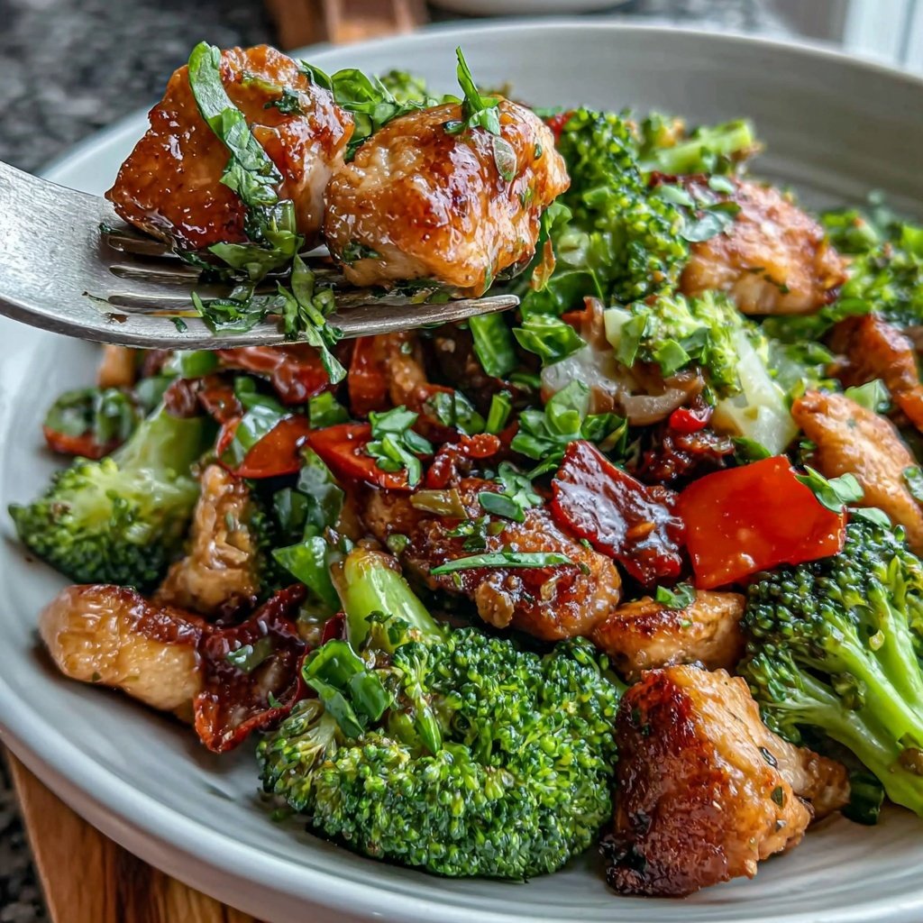 Healthy Chicken Broccoli Stir Fry
