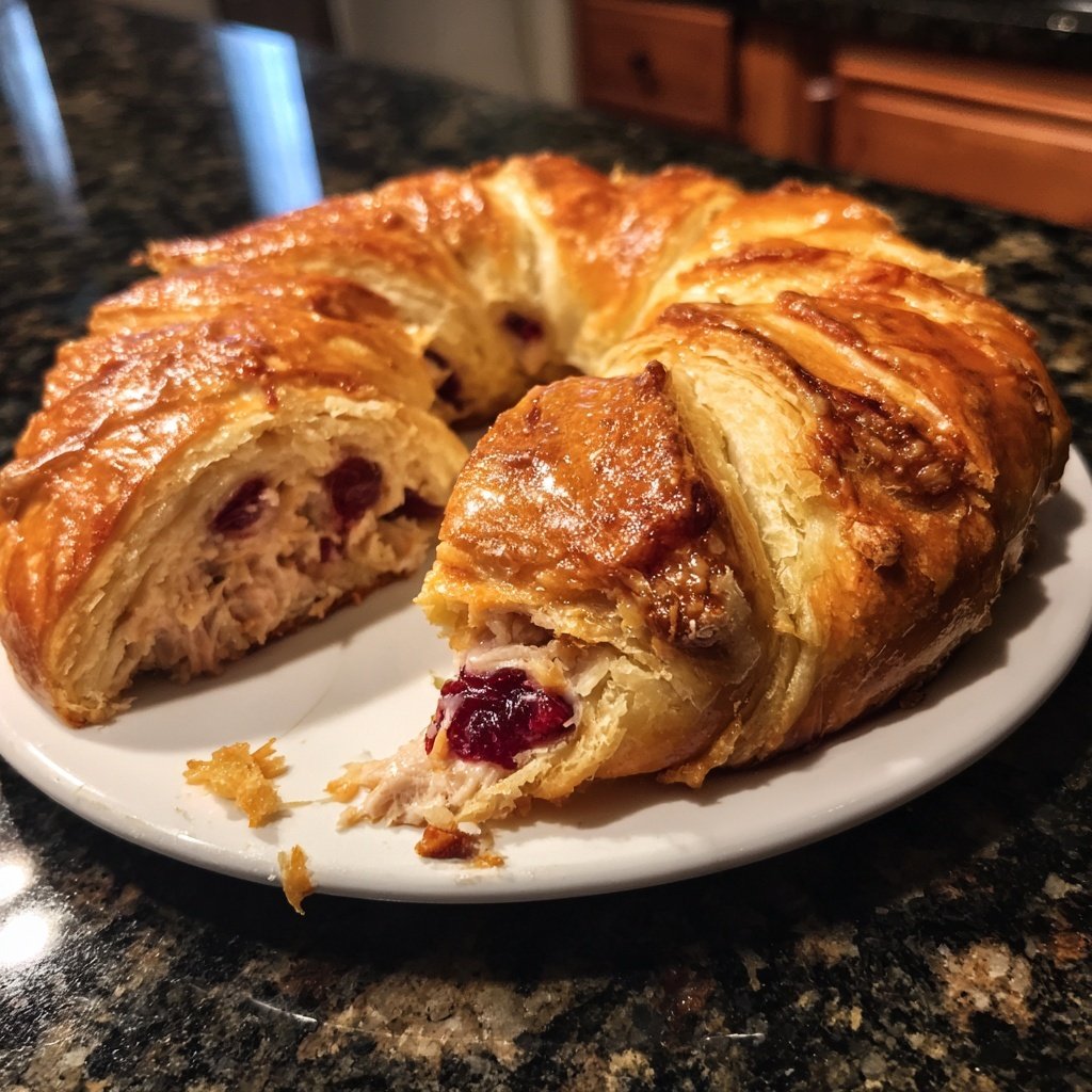Looking for a Holiday Appetizer Recipe? Try This Turkey Cranberry Crescent Ring!