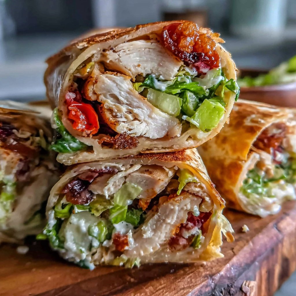 Rotisserie Chicken And Veggie Wraps