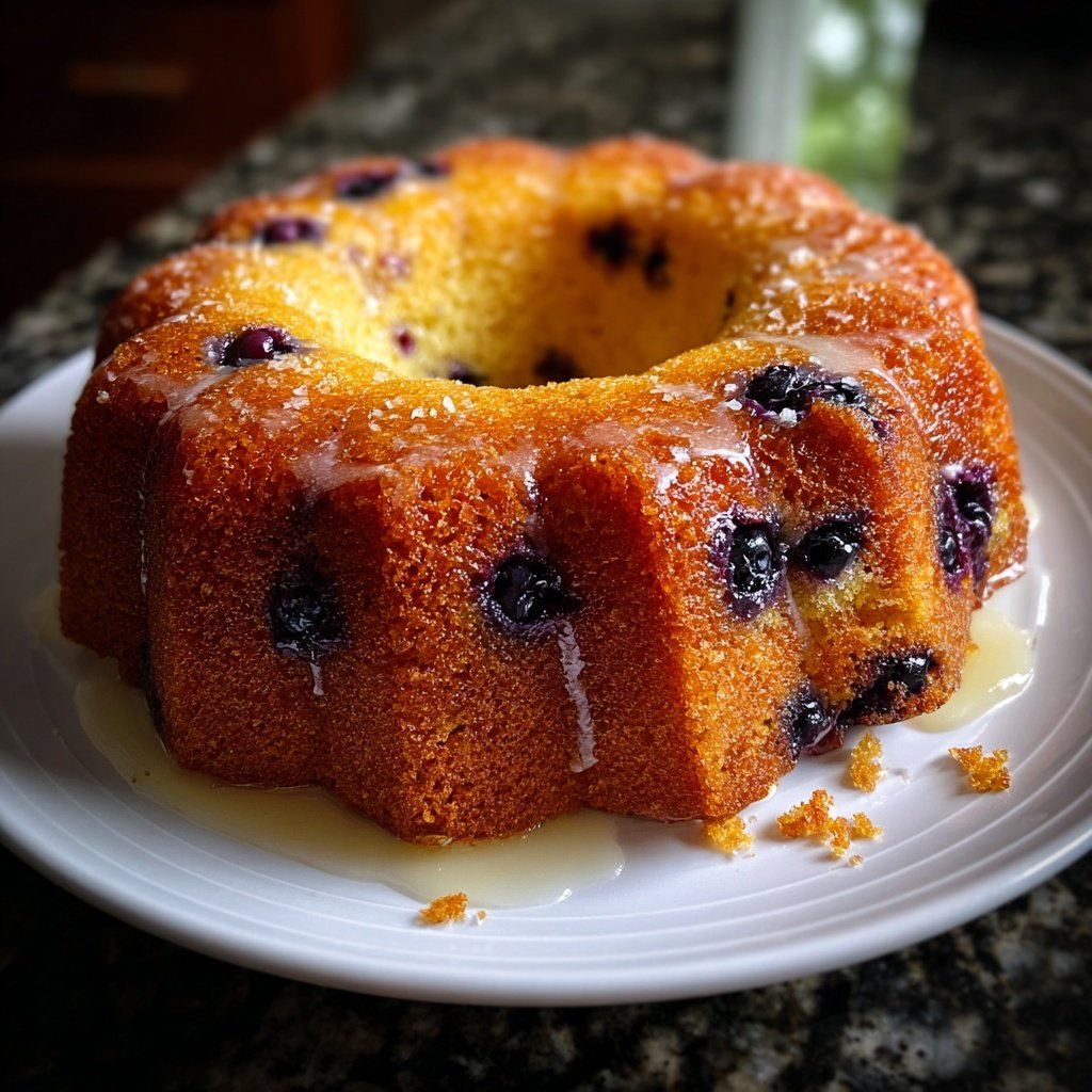Lemon Blueberry Tea Cake