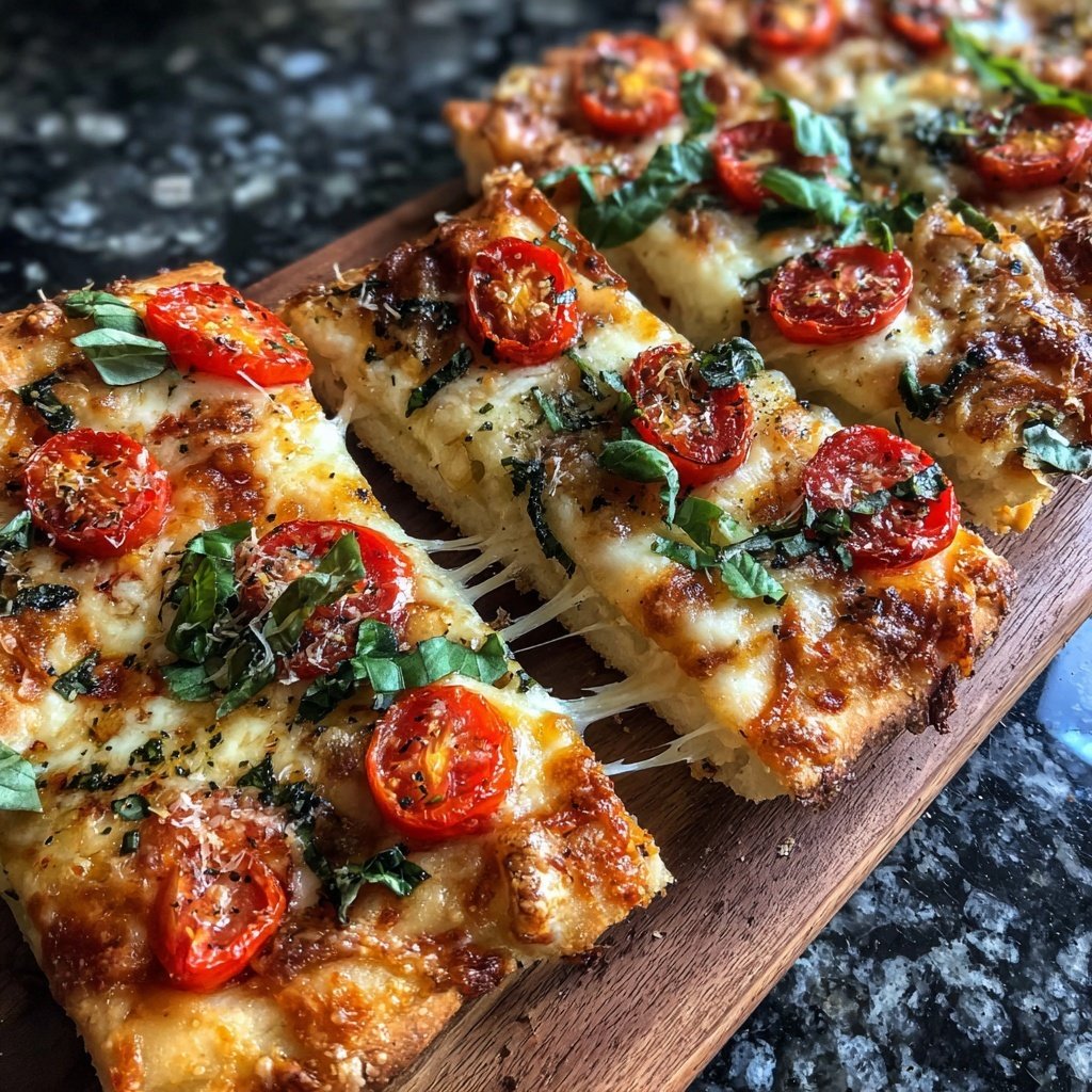 Super Bowl Appetizer Flatbread Slices